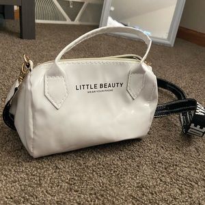 white satchel purse